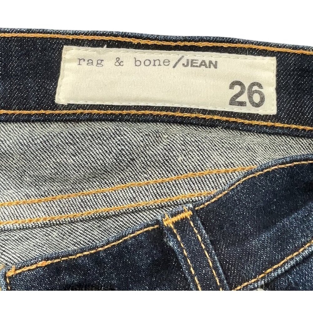 Rag & Bone Designer Skinny Low Rise Dark Wash “Yesler” Denim  Jeans Size 26 - Picture 12 of 16